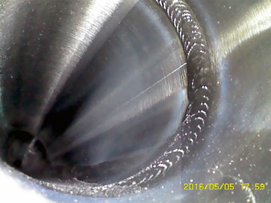 亞泰光電HIE系列工業(yè)內窺鏡國內某知名制藥設備現(xiàn)場檢測效果四