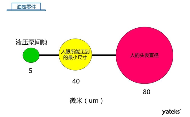 如圖所示是機械設(shè)備液壓泵間隙、人眼所能見到的最小尺寸、人的頭發(fā)直徑三者之間的對比圖