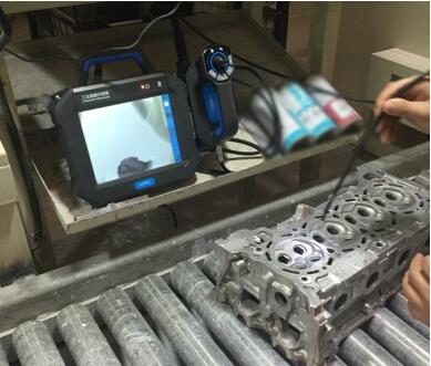 亞泰光電工業(yè)內窺鏡檢測現場