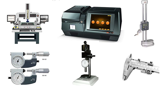配有專業(yè)先進(jìn)設(shè)備，擁有三次元測(cè)量、ROHS測(cè)量?jī)x、測(cè)高儀等